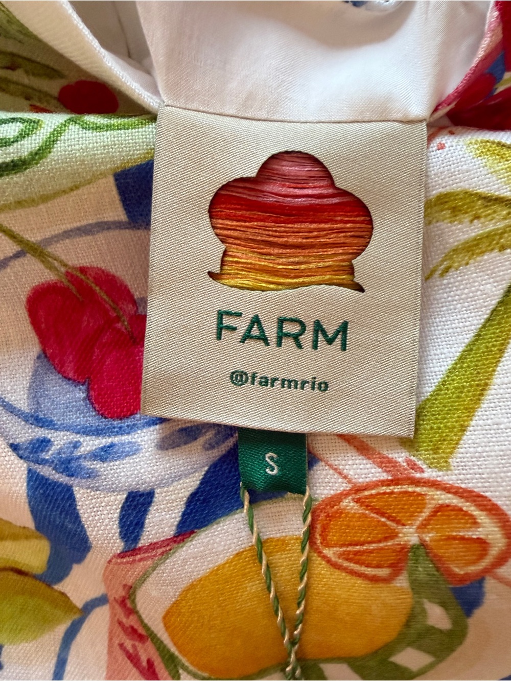 Farm Rio Off-White Fresh Table Euroflax™ Premium Linen Mini Dress - Picture 5 of 6